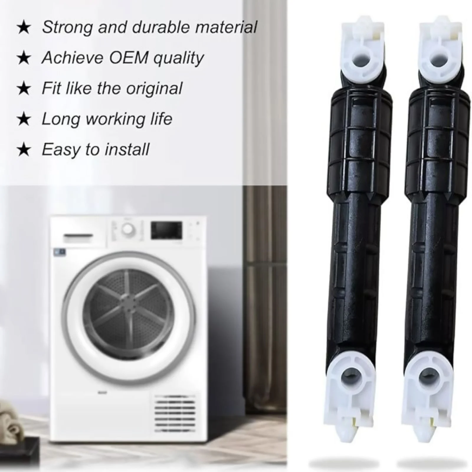 4Pcs Washer Shock Absorbers 8182812 W10822553 For Whirlpool For Kenmore For Maytag Washing Machine Accessories W10015830 Replace