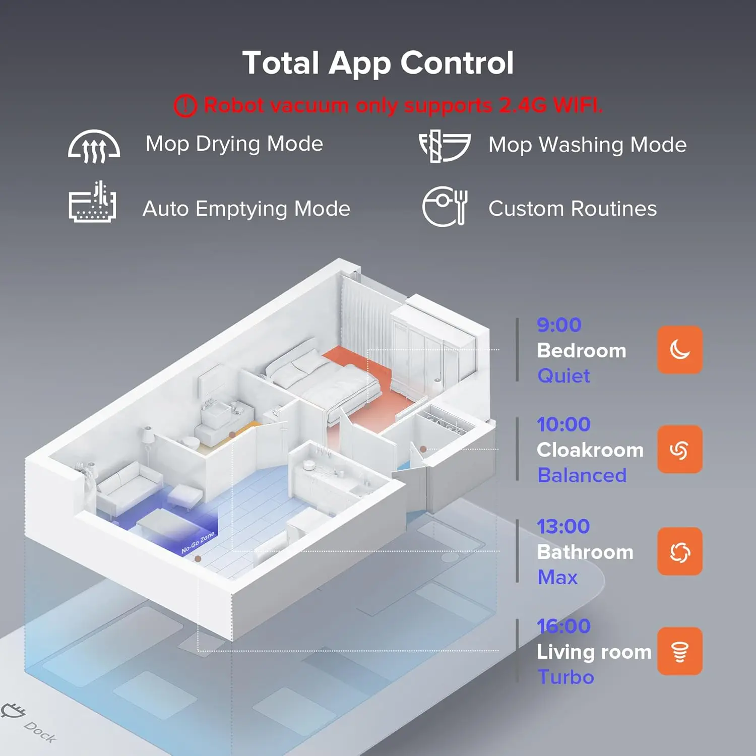 Powerful Automatic Cleaning Robot Vacuum Cleaner Wet and Dry Mopping HEPA Customized Self-Emptying Lidar Navigation Upgraded LDS