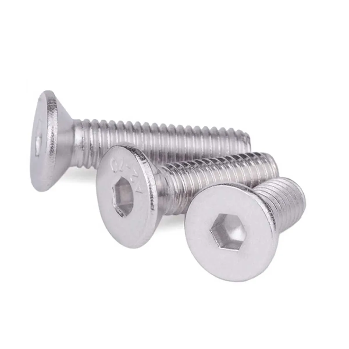 304 Stainless Steel Countersunk Head Hexagonal Screw/DIN7991 Flat Cup Bolt M5M6M8M10