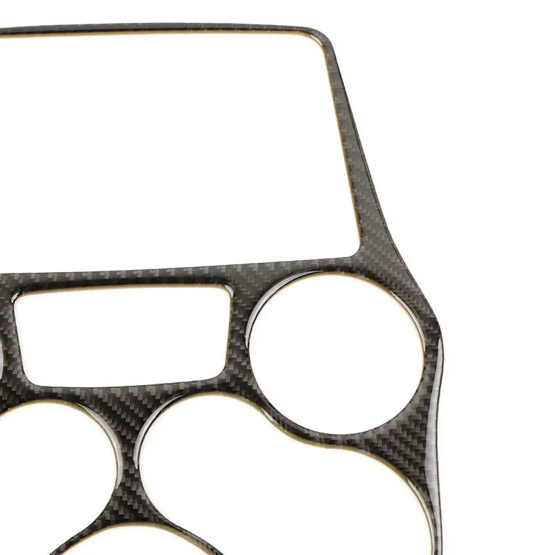 Accessoires intérieurs de voiture en fibre de carbone souple, garniture du panneau de commande central pour Fiat Panda 2003 2004 2005 2006 2007 2008 2009 2010 2011