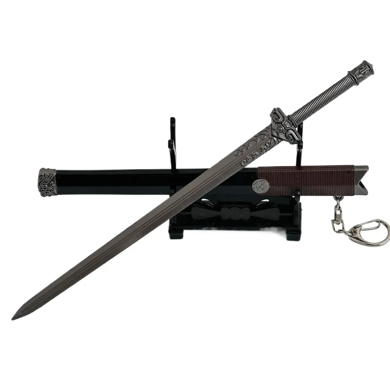 22cm/8.66in dendrobium lady fang jianming pei espada artesanato de metal brinquedos modelo arma ornamentos coleção desktop exibição presente menino