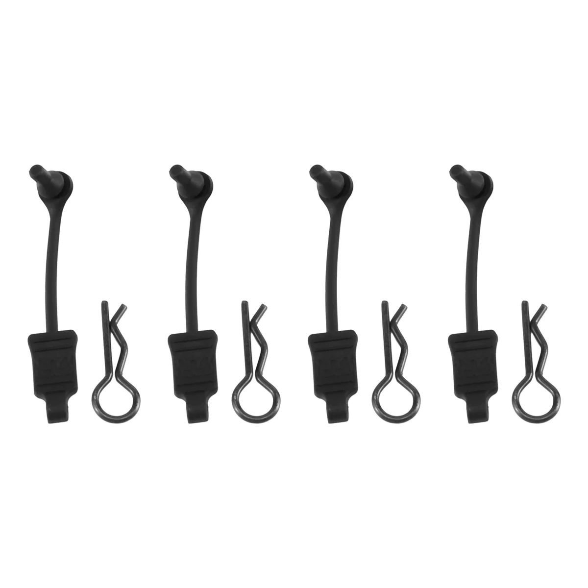 BOFF- 4Pcs Rubber Body Clip Retainer Shell Fixed Buckle Lock AR390178 for 1/7 1/8 ARRMA Mojave Limitless Typhon Kraton RC Car