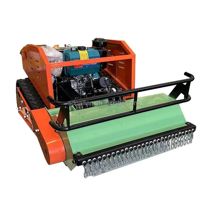 Crawler RC Lawn Mower for Large Field and Garden Slope Mowing Professional Grade Lawn Care Equipment