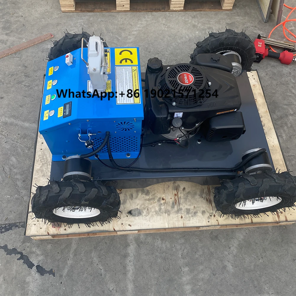 

Low Cost Hot Sale 200mm Remote Control Grass Cutting Machine Flail Lawn Mower