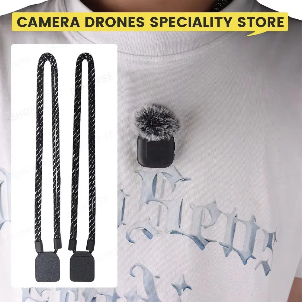 New Magnetic Microphone Lanyard Lightweight Hideable Microphone Holder Adjustable Neck Hanging Bracket for DJI Mic Mini 2/Mic 2