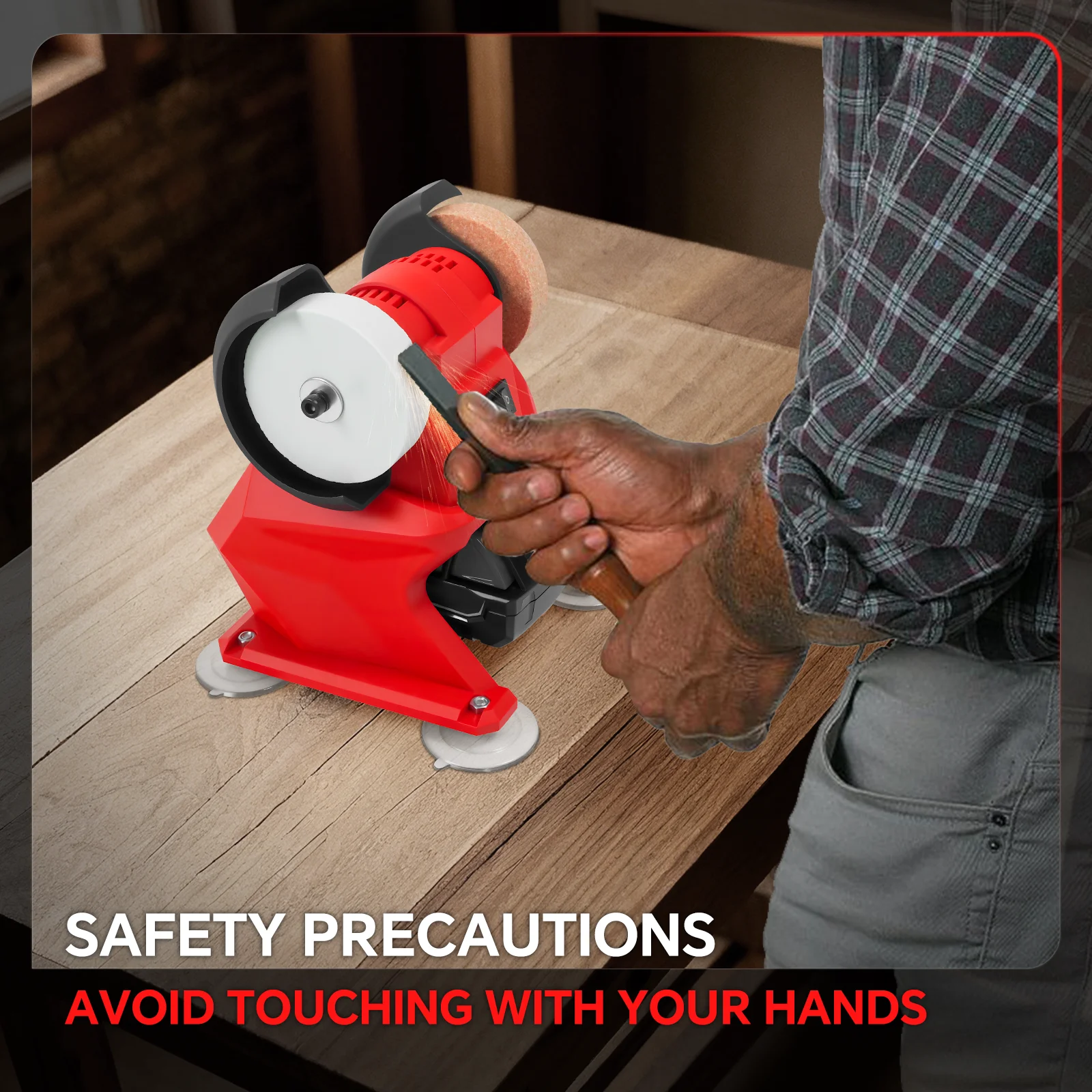 6000rpm-コードレス電動ベンチグラインダーダブルグラインダー石研磨研削バリ取り錆除去ミルウォーキー-18v-バッテリー用