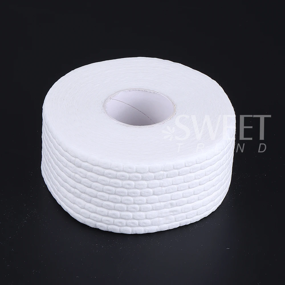 500/1000 قطعة مسمار مسح منصات القطن مسمار مانيكير مزيل طلاء الأظافر الأنظف ورقة نقع مسمار تنظيف مانيكير أداة لفة صغيرة مسح #5