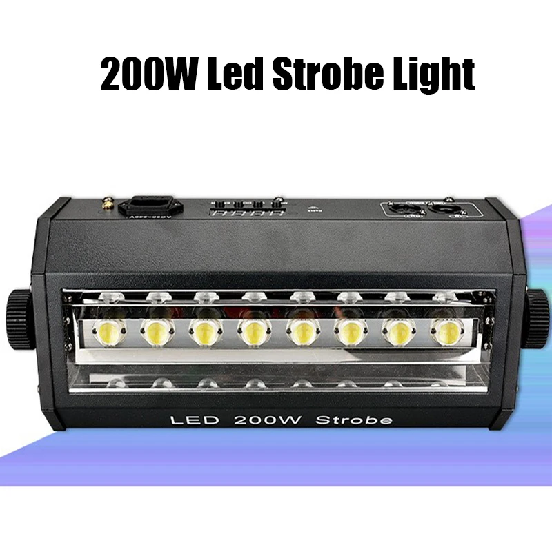 

Led Blasting Flash Light Led 200W Strobe Light 8Pcs RGB 3 IN 1/White DMX 512 Control High Bright For KTV Disco Night Club Party