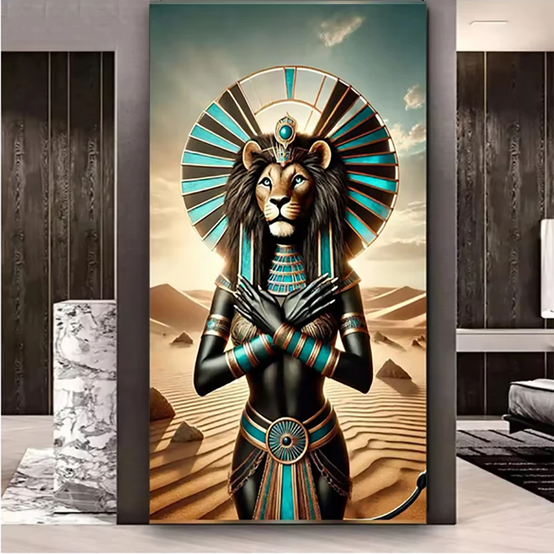 

King Of Egypt Diamond Painting Full Square Round Diamond Art Diy Religious Jewelry Cross Stitch Home Decor New 2026 Gift