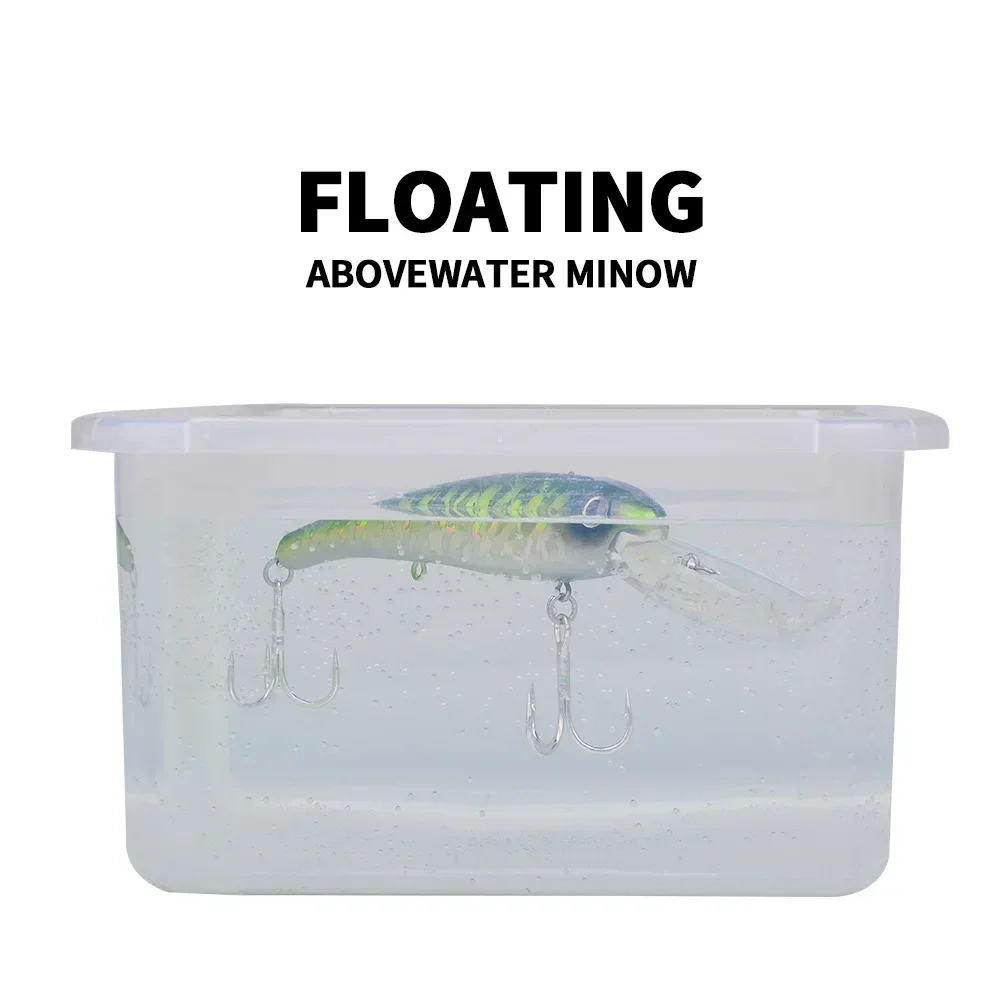 200mm 43g Floating  Trolling Slim Minnow FishingLure Wobbler Long Casting Swimbait for SaltwaterSeabass 3D Artificial Hard Bait