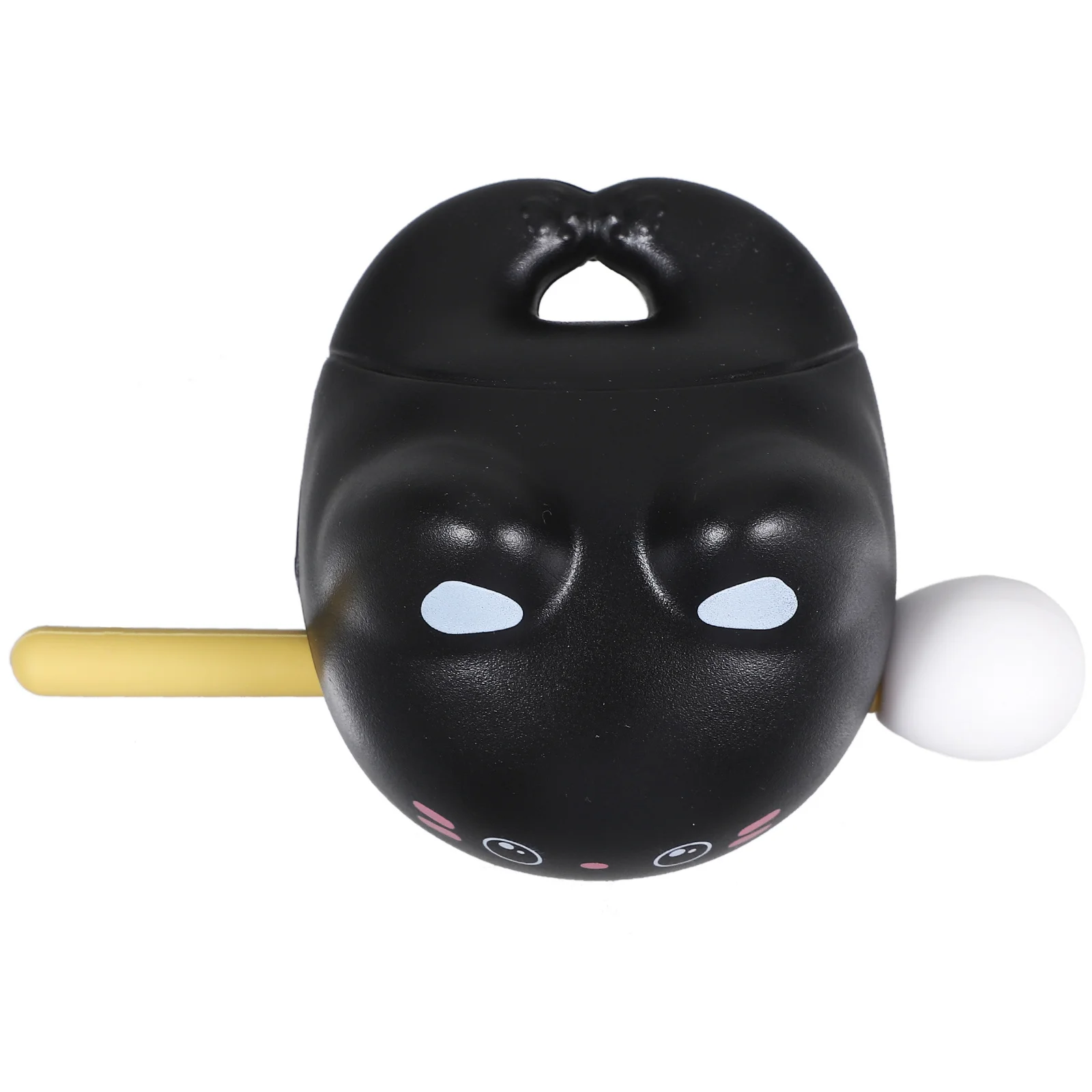 

1 set Small Wooden Fish Cartoon Cat-Shaped Temple Block For Office Stress Relief Percussion Music Enlightenment Educational