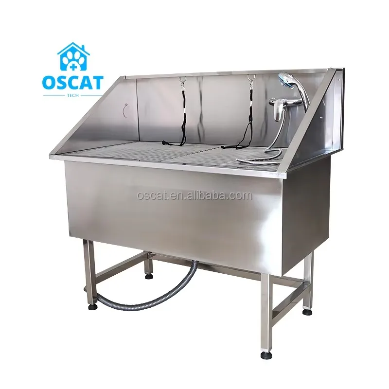 2026 OSCAT Customized Pet Grooming Salon Dog Wash Bath Machine Direct Factory Stainless Steel Dog Bathtubs Veterinary Instrument