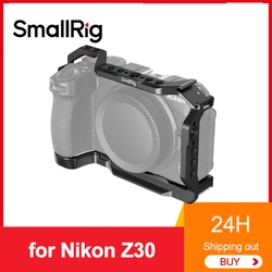 smallrig Cage for Nikon Z30 Accessory Ecosystem for Nikon Z30 Windproof Noise-Reduction With Cold Shoe Mount Baseplate/L-Bracket