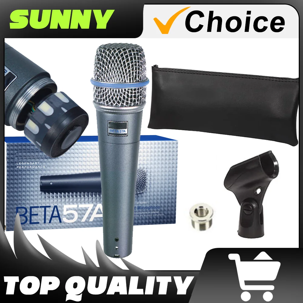 HIGH Quality Professional Wired Microphone BETA57 Super-Cardioid BETA57A Dynamic Mic For Performance Live Instrument