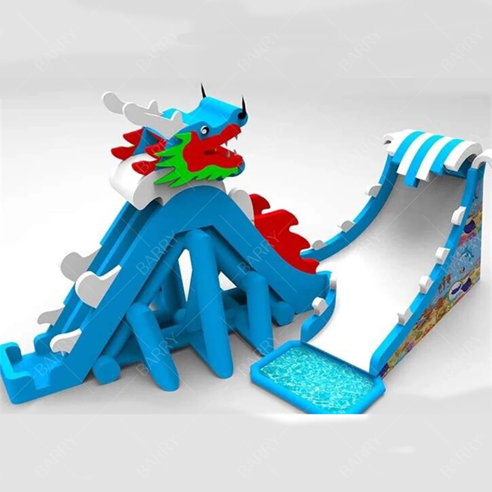 الصين سعر المصنع الموجة التجارية الأزرق الشرائح المياه القابلة للنفخ للبيع #6