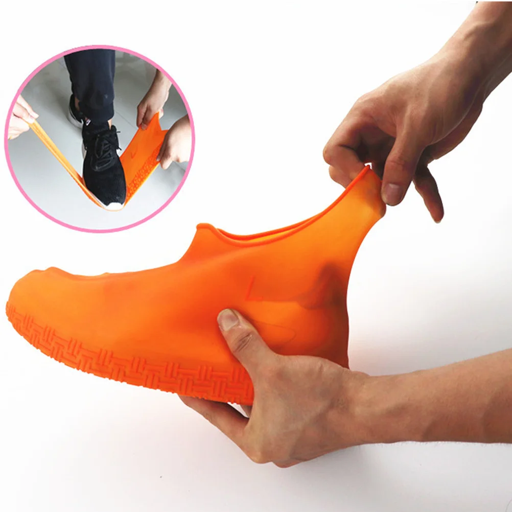 

1Pair Anti-Slip Silicone Shoe Cover Waterproof Shoe Protector for Outdoor Travel Rain Overshoes Shoes Cover Anti-Skid Overshoes