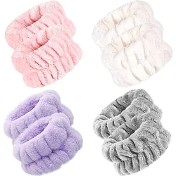 Pols Washband Microfiber Pols Wassen Handdoek Band Polsband Scrunchies Voor Wassen Gezicht Absorberende Pols Zweetband Voor Vrouwen Hoofdband