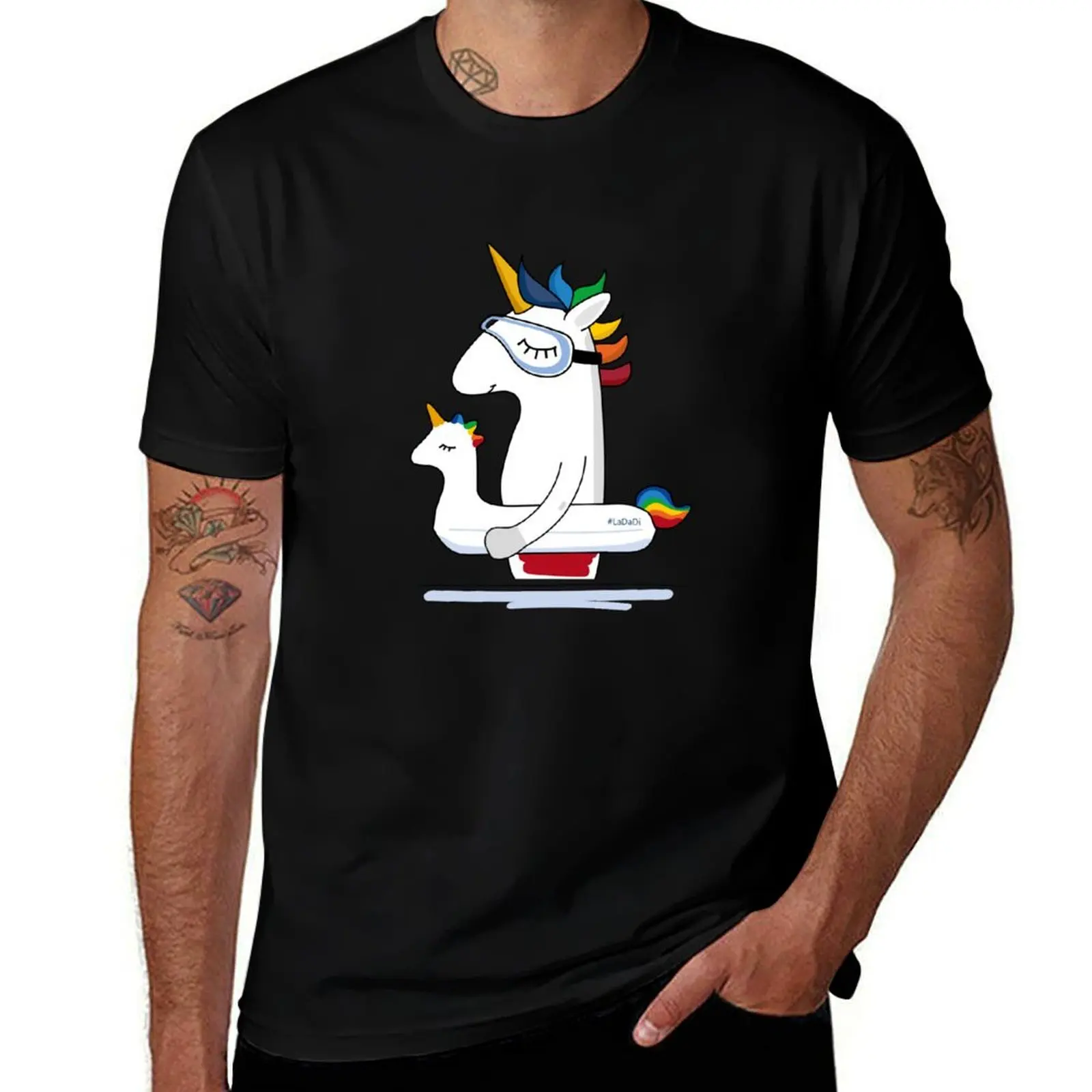 

swimming unicorn T-Shirt baggy shirts summer clothes shirts men