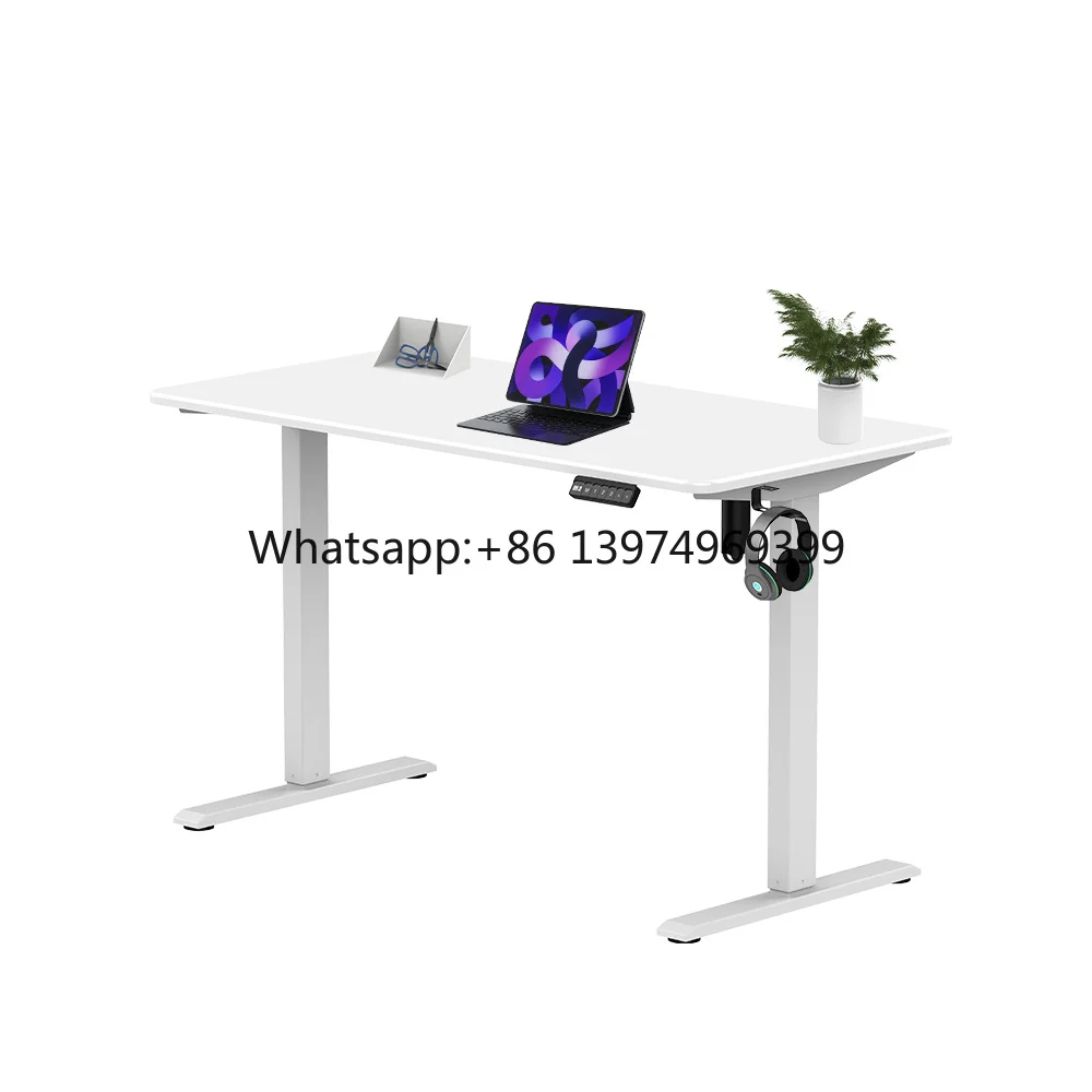 Modern  Office Home Sit-Stand Height Adjustable Electric Tables Sit Standing Computer Single Motor Desk Frame