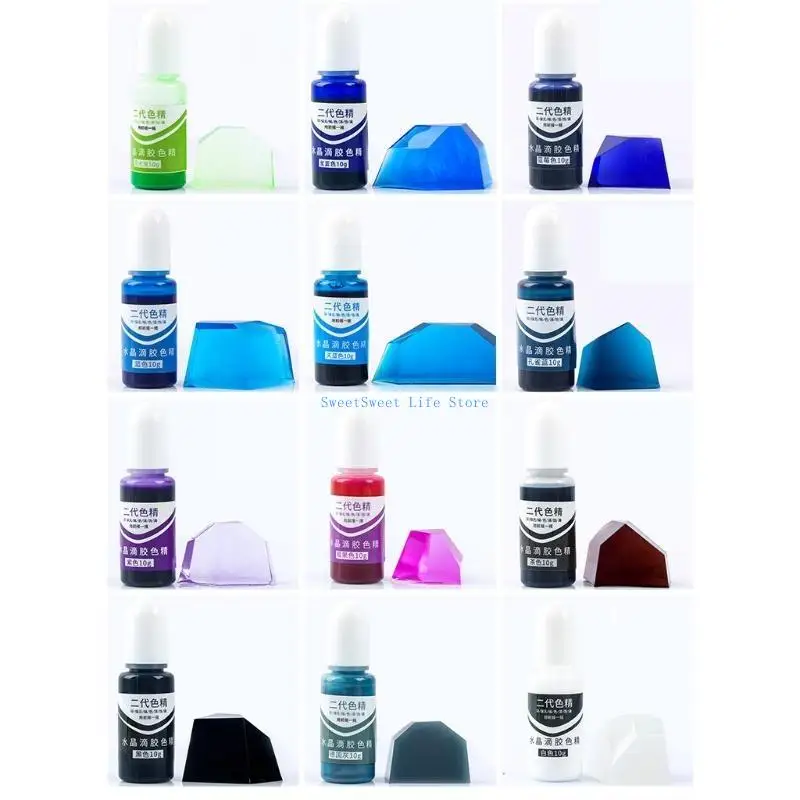 D5QB الأشعة فوق البنفسجية الراتنج صبغ نشر السائل الراتنج تلوين الفن الحبر الكحول الراتنج الصباغ عدة #3