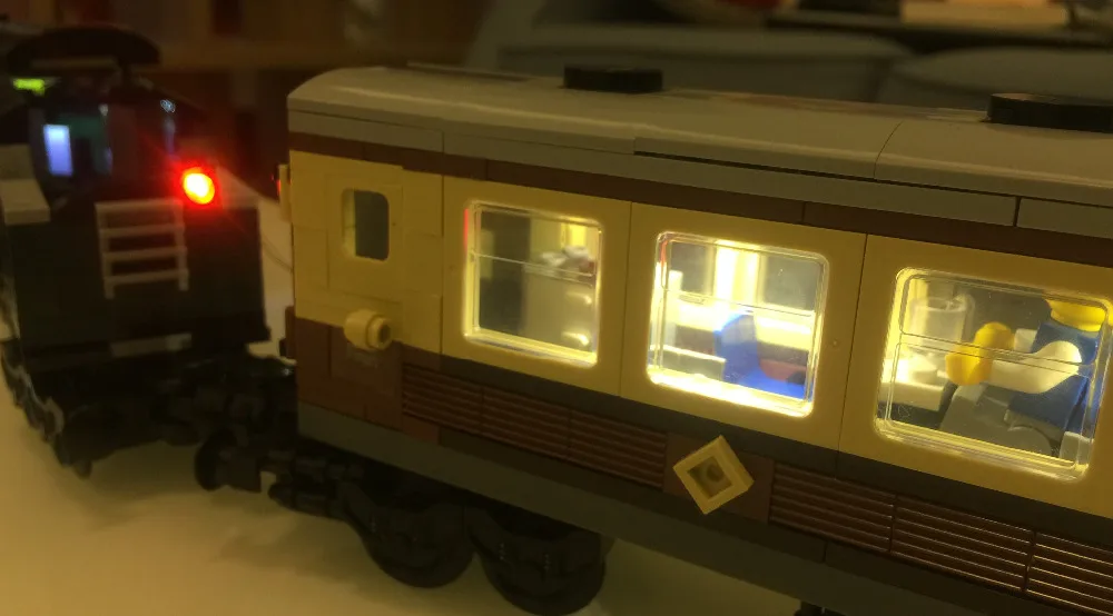 Kyglaring Led Lighting Set DIY Toys For 10194 And 21005 Emerald Night Series Train (Not Included The Model)