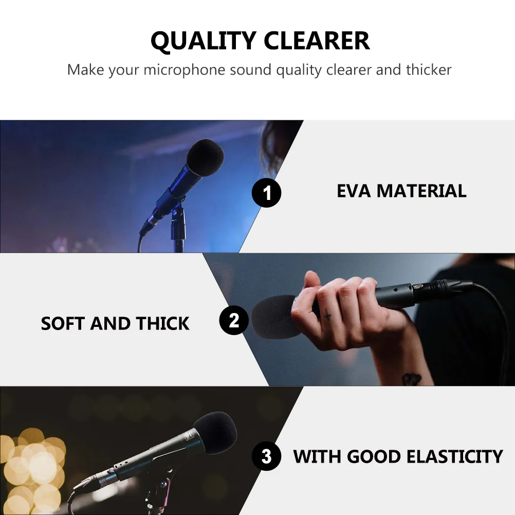

9Pcs Durable Microphone Protection EVA Covers for KTV and Stage Performances