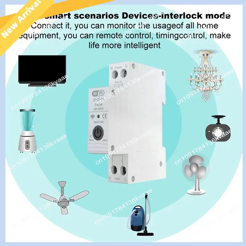 M01K Tuya Smart Circuit Breaker With Reclosing Timer Energy Meter KWH Monitor Overload Protect For Alexa