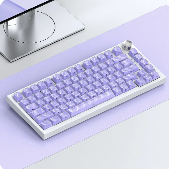 

Crystal Magic Wave two-color side engraving opaque crystal double-layer streamlined keycap 136 small full set of crystal jelly