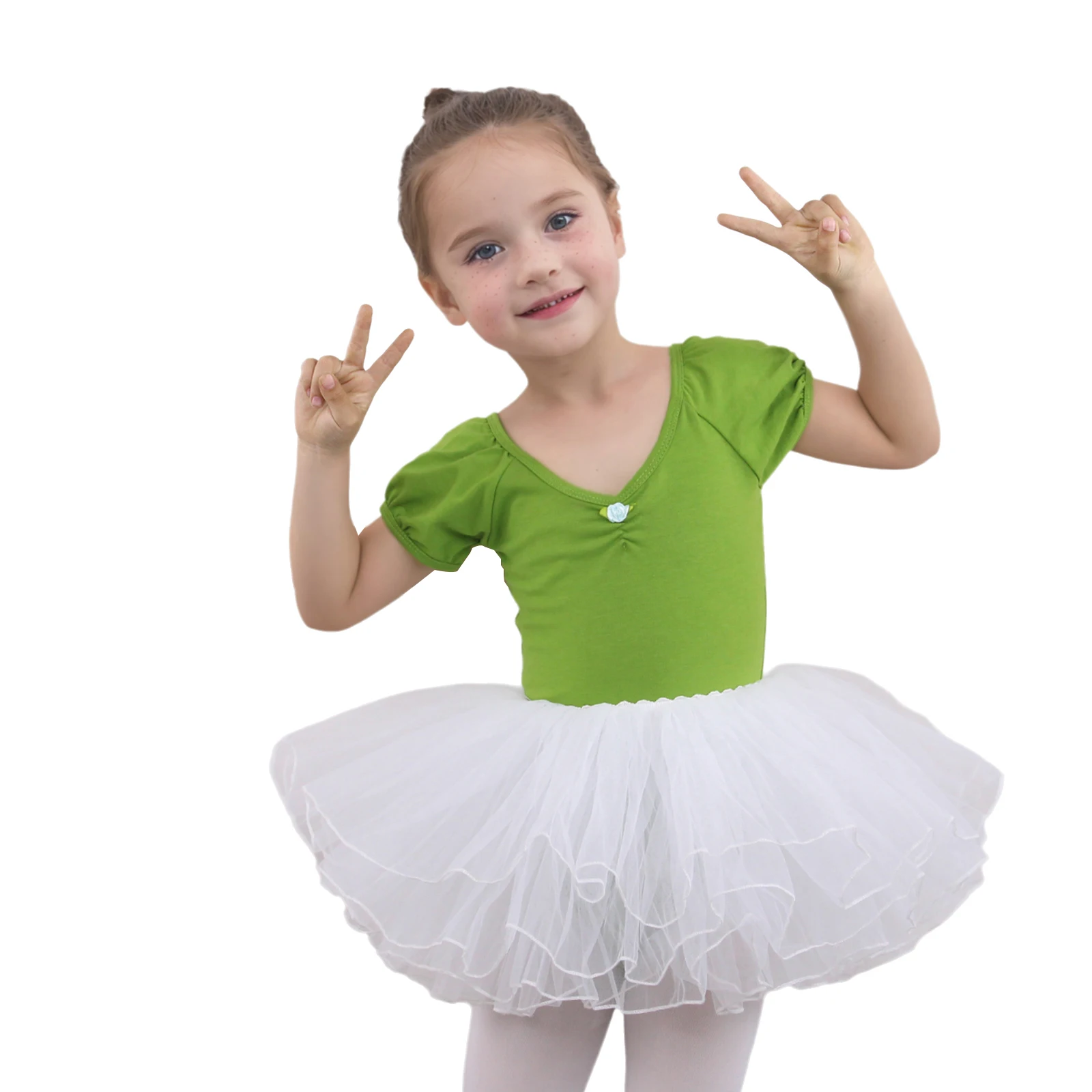 

Ballet Tutu Ballet Dress Kids Leotard Tutu Dance Wear Dance Costumes Ballet Leotards Gymnastics Short Sleeve Skirt for Ballerina