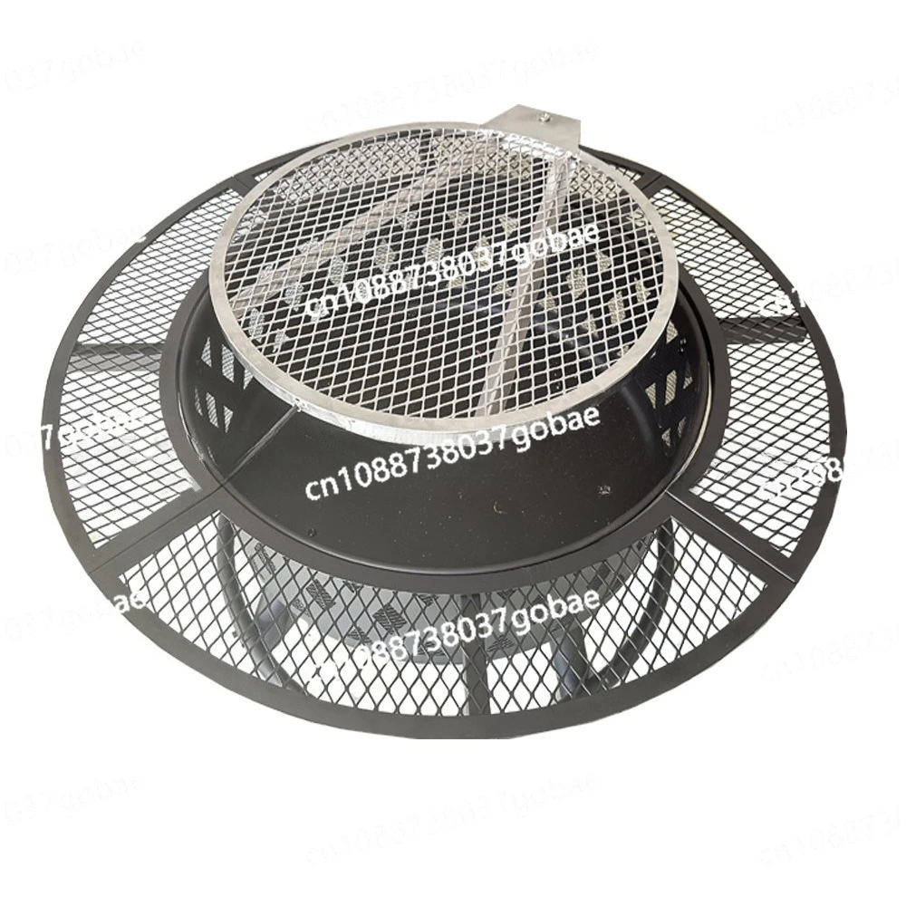 

Garden BBQ Grill Round Outdoor Charcoal Fire Enclosure Grill