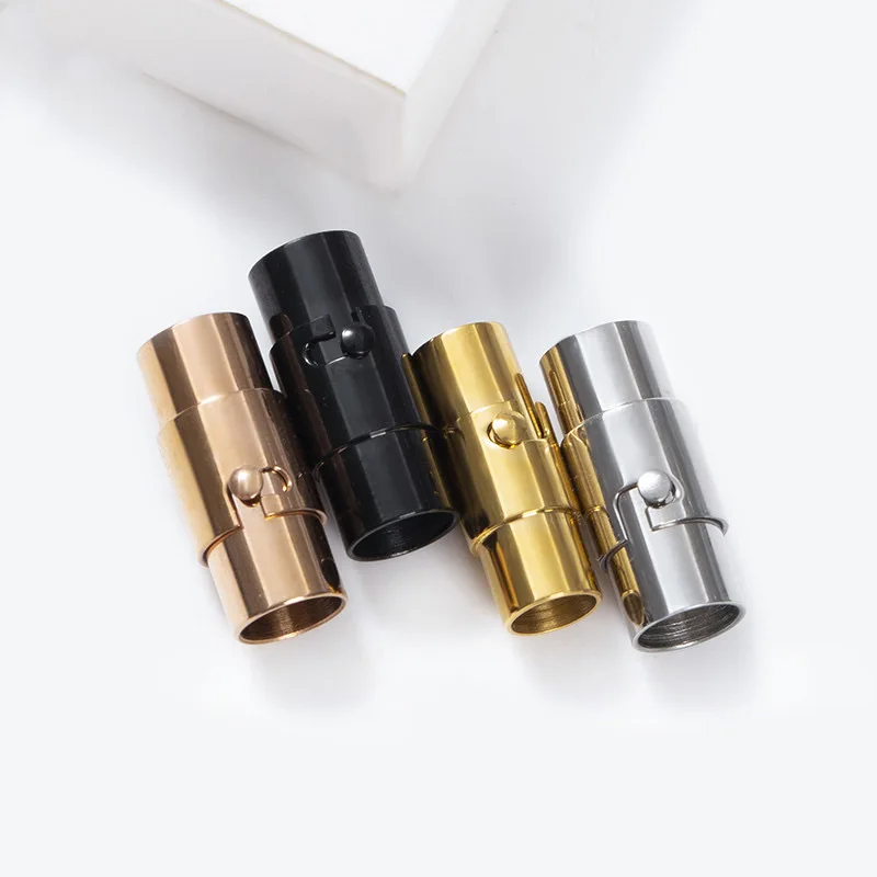 

10 шт. 3/4/5/6 мм магнитная пряжка из нержавеющей стали оливковая пряжка DIY застежки для браслета плетеная кожаная веревка ювелирные изделия