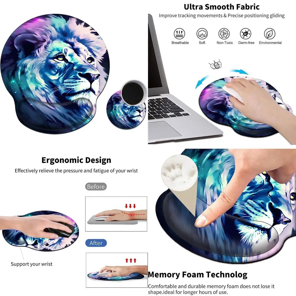 

Ergonomic Gel Wrist Support Mouse Pad for Comfort and Non-Slip Stability
