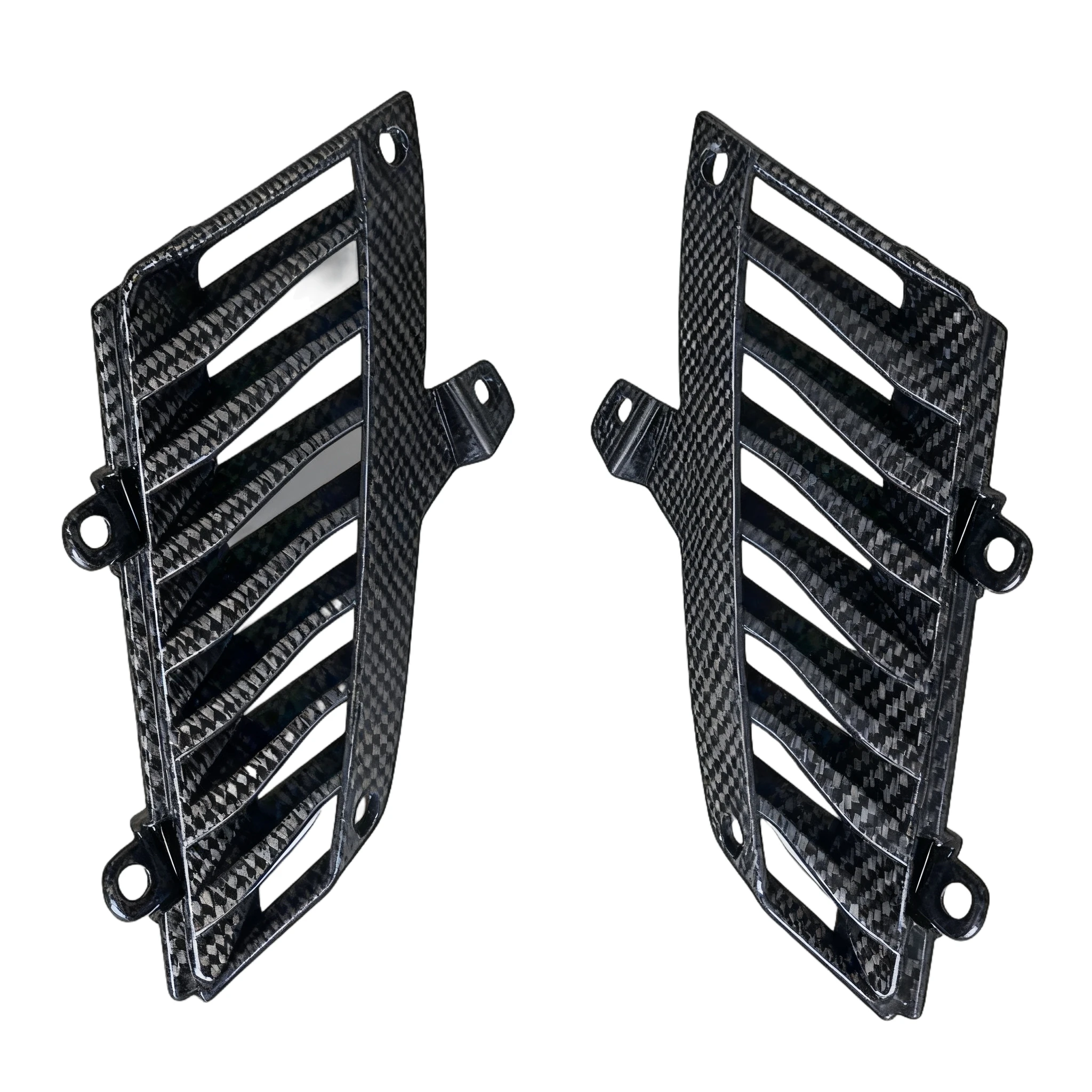 ABS Plastic Carbon Fiber Color Motorcycle Fairing Panel Cowling for Yamaha MT-125 125 2015-2020 Side Inner Air Intake Net Cover