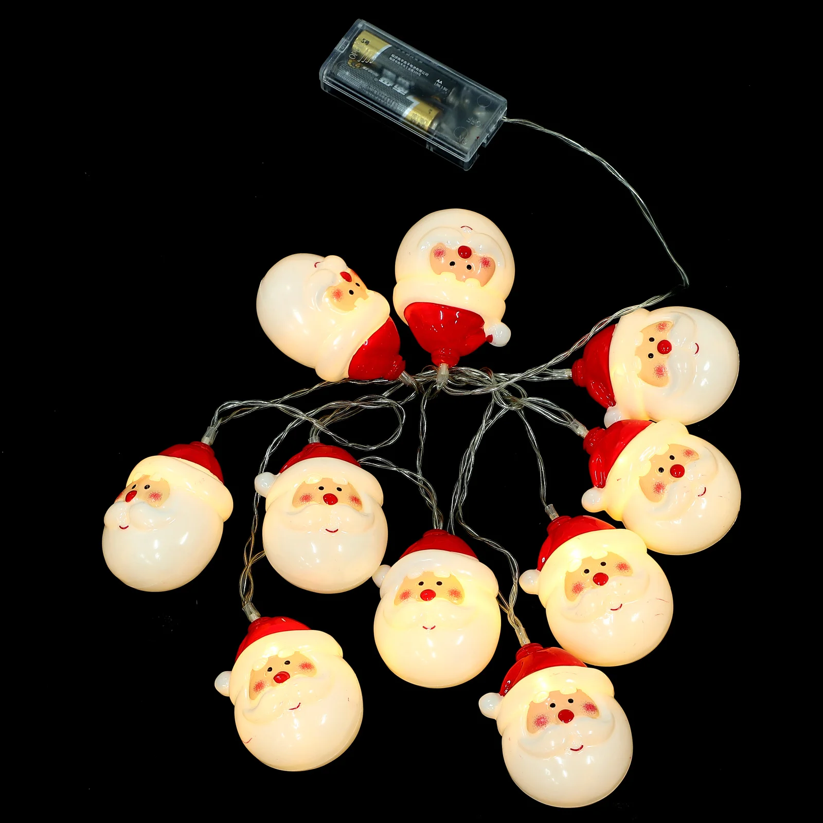 

10 LED Christmas Lights Santa Clause Design 0.5W Bright White for Home Hotel Bar Wedding Background Elegant Luxury Decoration