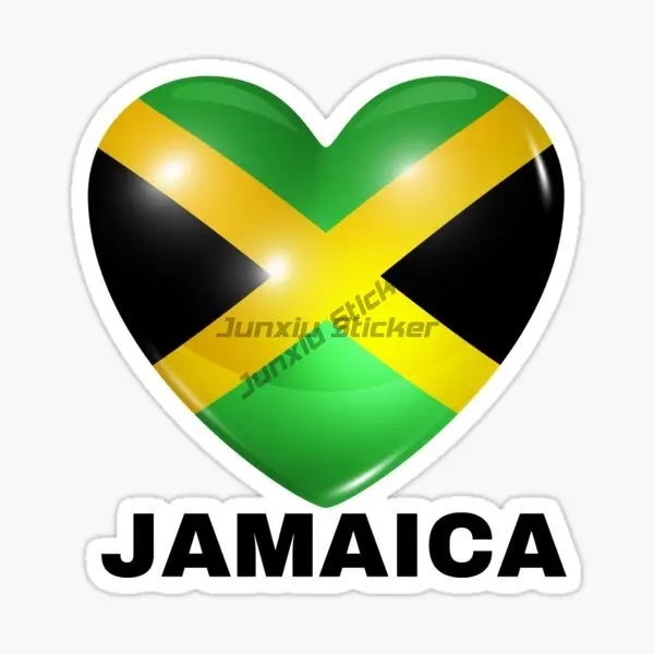 Creativity Jamaican National Flag Car Window Sticker Bumper Racing Laptop Helmet Trunk Wall Bicycle Vinyl Decal