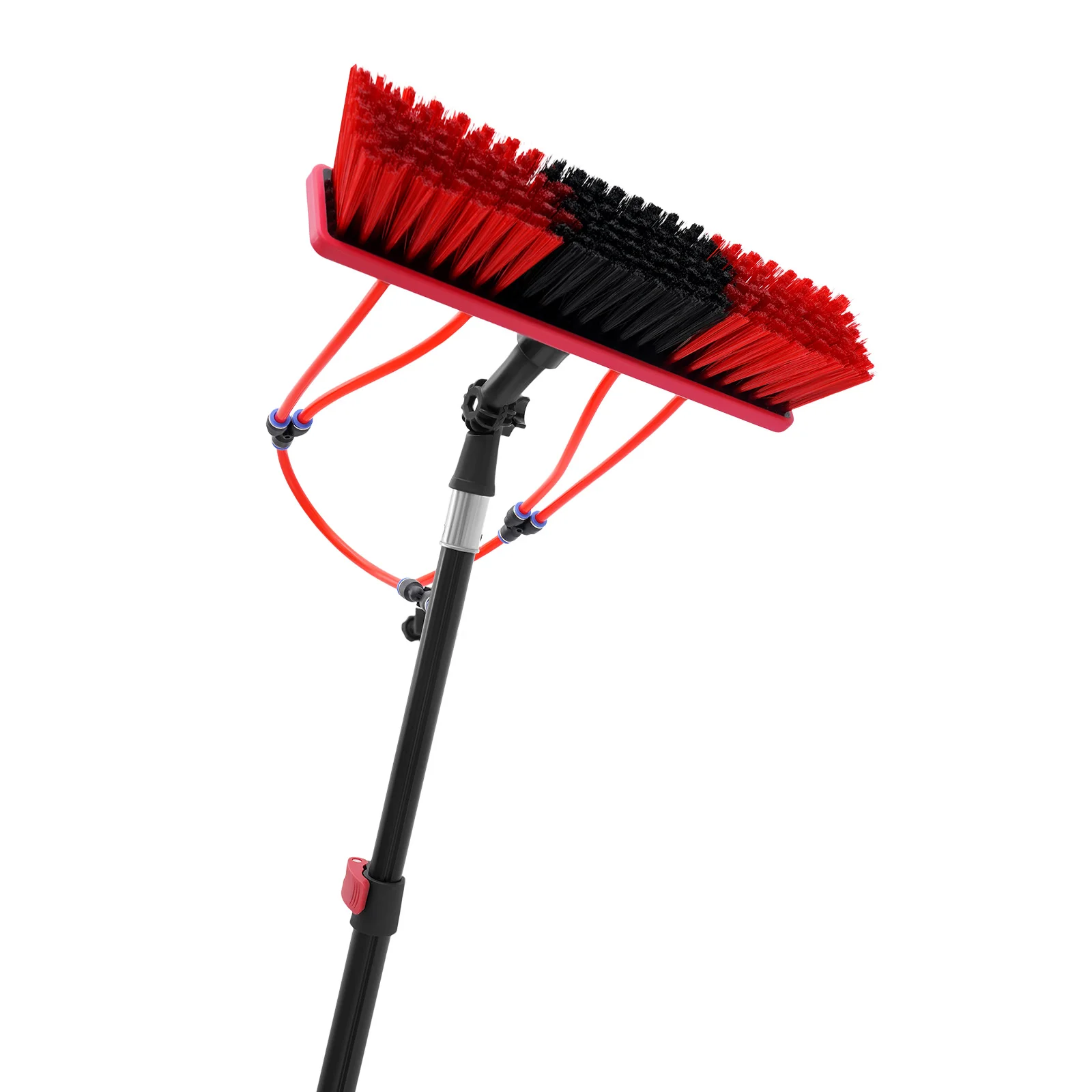 

24Ft Telescopic Cleaning Brush, 210° Rotatable Window Cleaning Washing Pole Cleaner Kit, Water Fed Pole Kit For Home Outdoor