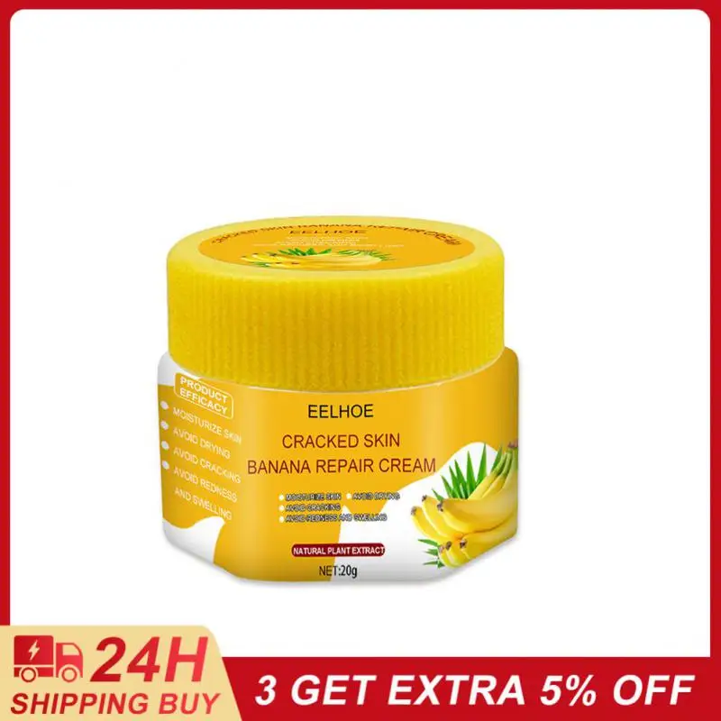 20g Natural Banana Oil Anti-Drying Crack Foot Cream Heel Cracked Repair Cream Removal Dead Skin Hand Foot Therapy Feet Care Hot