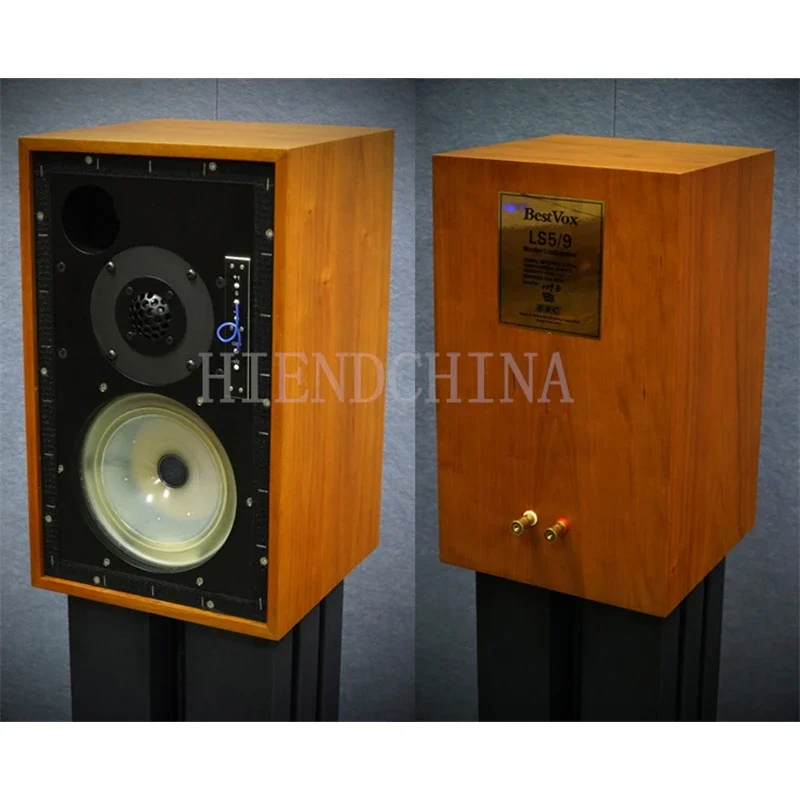 BestVox 8 Inch Bookshelf Speaker LS5/9 BBC Classic Fever HiFi Monitor Speaker LS59 Polypropylene 8 Inch Woofer Birch Plywood Box