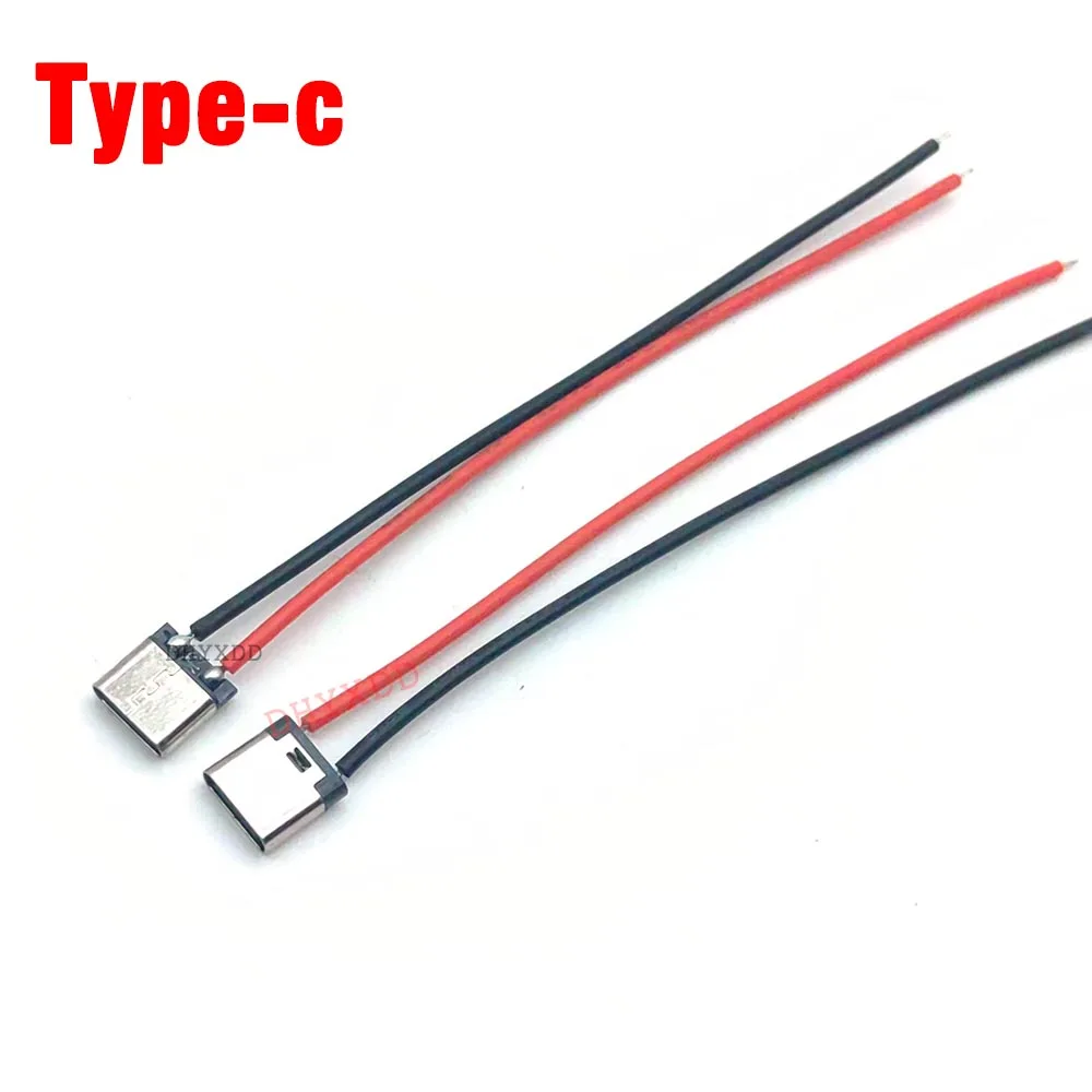 10 шт., разъем Micro USB Type-C 2Pin 2P