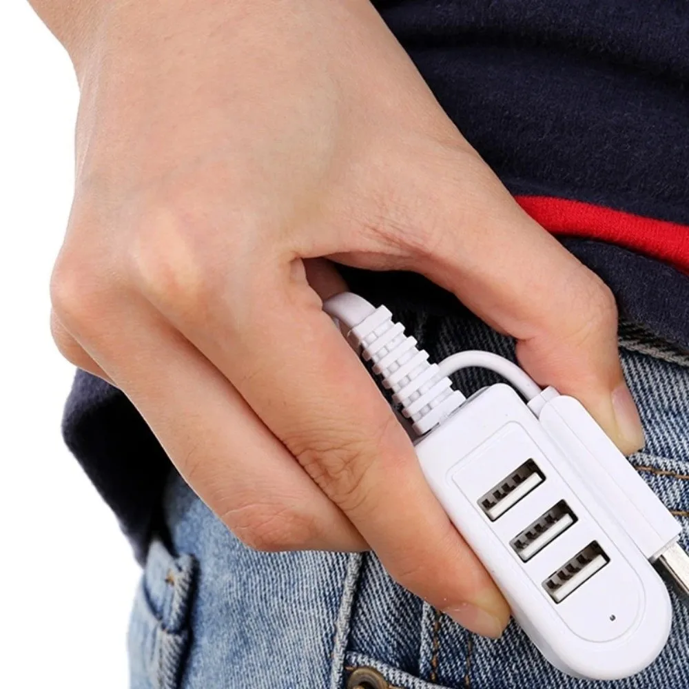 Portable Multi-function USB Hub Upgrade 2.0 30/120cm USB Adapter 3 In 1 USB Port Hub