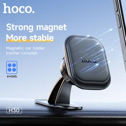 HOCO H30 Magnetic Phone Mount Car Center Console Universal Smartphone Mobile Stand for All iPhone & Android Phones