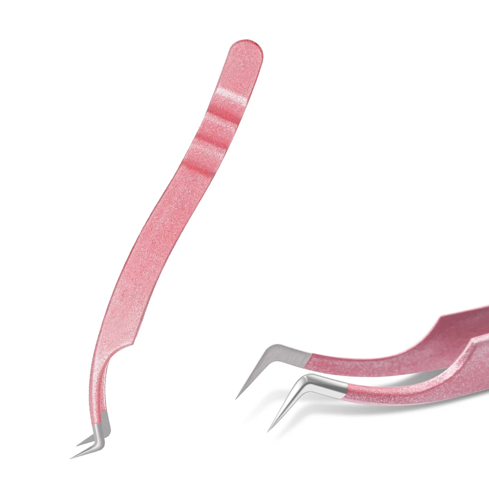AILEISHI Roestvrij Staal Hoge Precisie Valse Wimper Pincet Rechte Gebogen Puntige Tip Pincet Lash Extension Makeup Tools