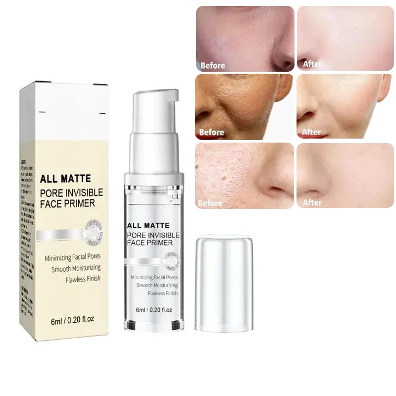 Controle de óleo invisível Make Up Face Base Creme, Base Facial, Fundação Primer Cosméticos, Poros Primer, Profissional