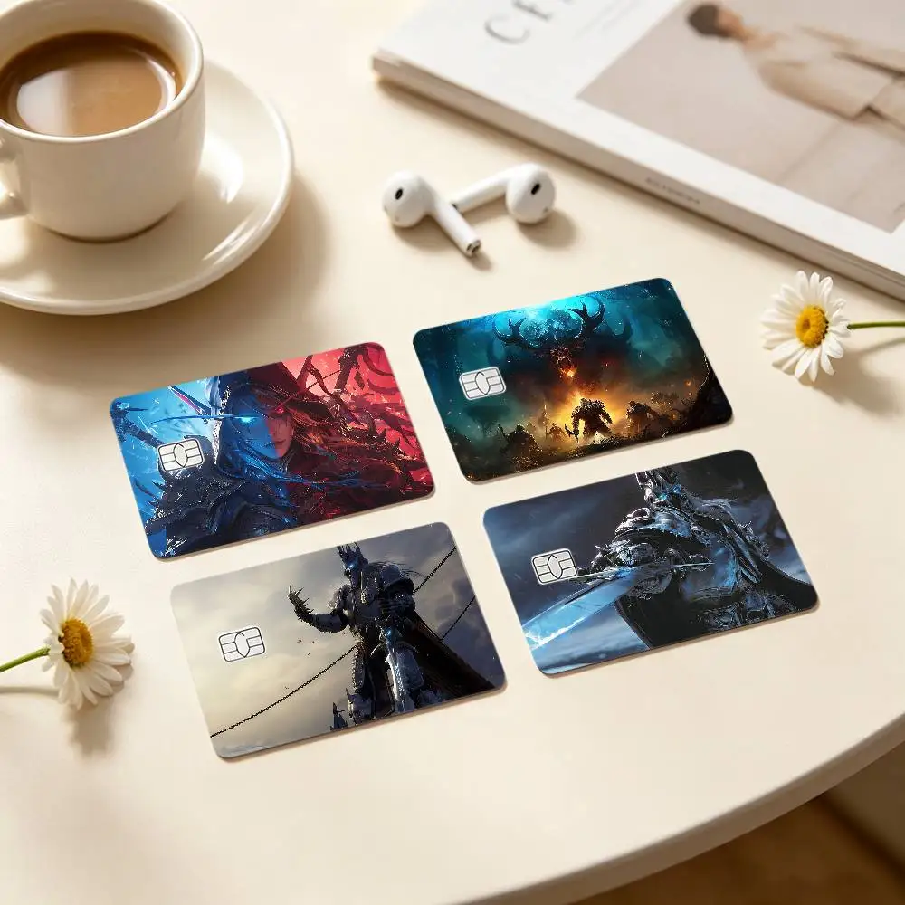 Game W-World-S Of Warcraft-S Card Stickers Credit Card DIY Card Protector Stickers Waterproof Film Skin Cover