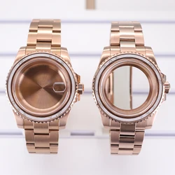 Rose Gold 40mm Men Watches Case Watchband For Seiko nh34 nh35 nh36/38 Movement 28.5mm Dial Sapphire Glass GMT-MASTER Hot styles