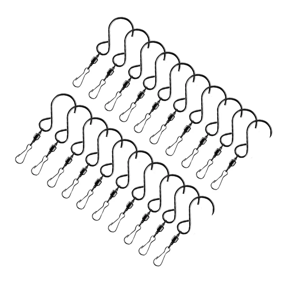 

20pcs Swivel Hooks Stainless Steel Heavy Duty Rotating Wind Chime Hangers 360 Degree Garland Clip Rustproof Secure Bearings