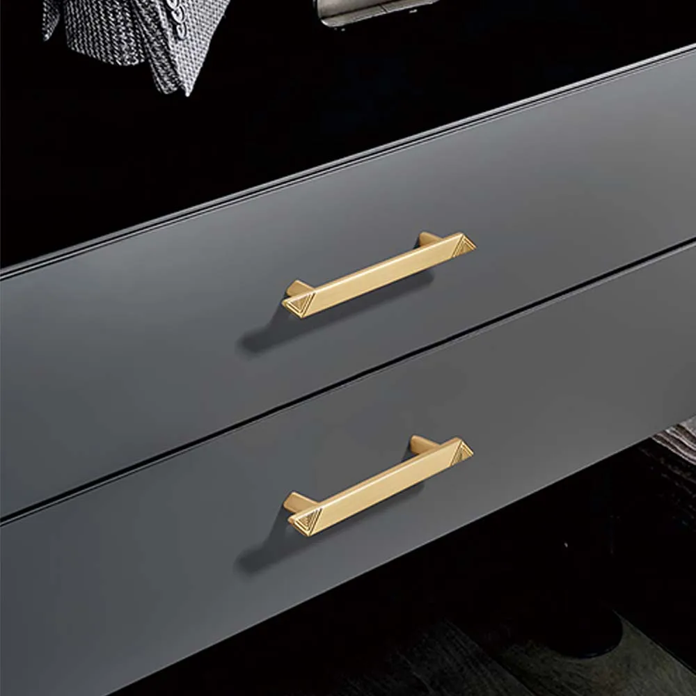 Schranktürgriff Grau Schwarz Moderner minimalistischer Kleiderschrank Schrank Schublade Schranktürgriff Langer Griff High-End-Türgriffe