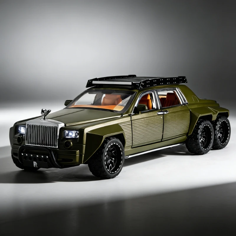 

Модель внедорожника Phantom 6x6 с подсветкой Starlight, масштаб 1:32, из сплава, коллекционная игрушка-украшение, подарок