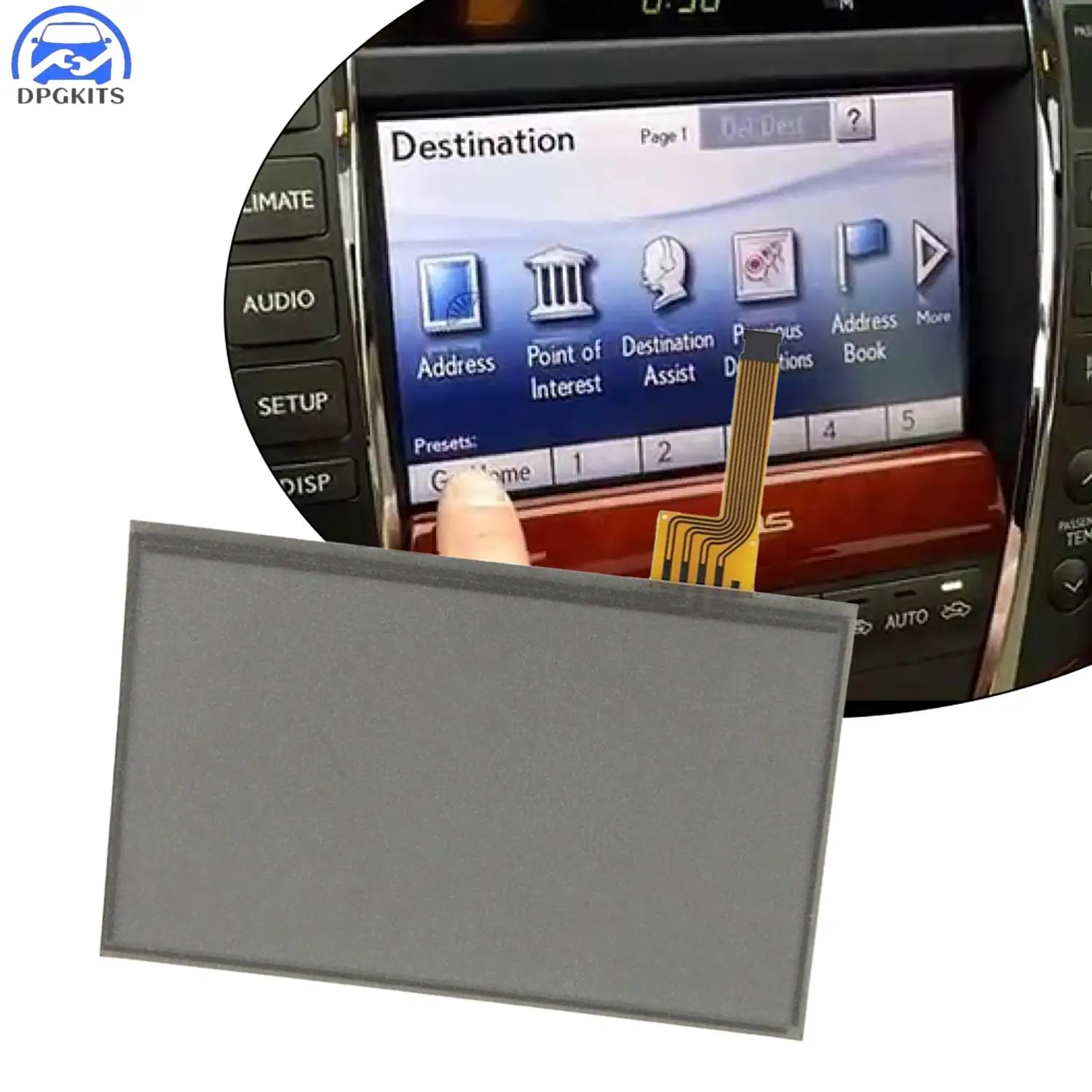 

1 шт. 7-дюймовый сенсорный экран NAV GPS для Lexus ES240 ES350 CSV40 2006 2007 2008 2009 LTA070B510F LTA070B511F LTA070B512F