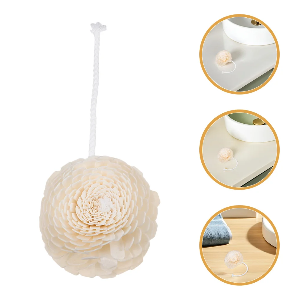 

3pcs Aroma Diffuser Flower Head Cotton Rope Realistic Artificial Floral Design For Home Office Decor Evaporation Scent
